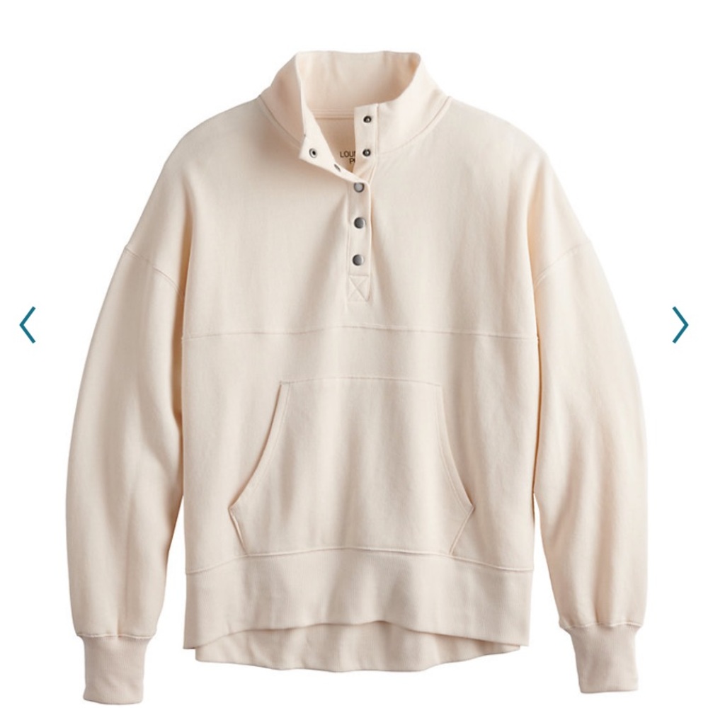 COPY - Juniors SO quarter snap fleece sweatshirt